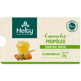 Product image of Caramelos propóleo Miel / Mentol Zero - Helty