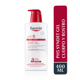 Jabón Gel Syndet PH5 Cuerpo y Rostro 400ml - Eucerin