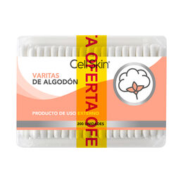 Pack De Varitas de Algodón 2x 200 Unidades Cell Skin