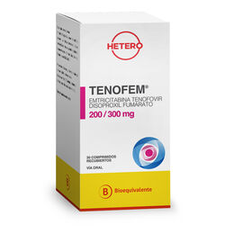 Tenofem (B) Emtricitabina / Tenofovir 30 Comprimidos