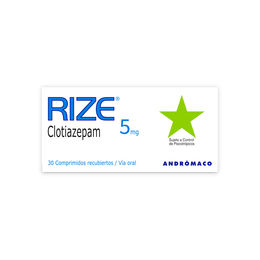 Product image of Rize (R) Clotiazepam 5mg 30 Comprimidos Recubiertos