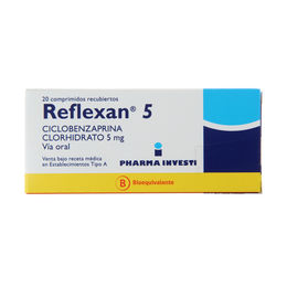 Reflexan (B) Ciclobenzaprina 5mg 20 Comprimidos Recubiertos