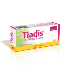 Tiadis (B) Letrozol 2.5mg 30 Comprimidos Recubiertos