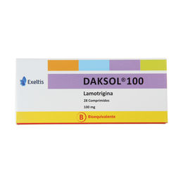 Daksol (B) Lamotrigina 100mg 28 Comprimidos