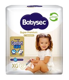 Product image of Babysec Super Premium XG 27 Unidades