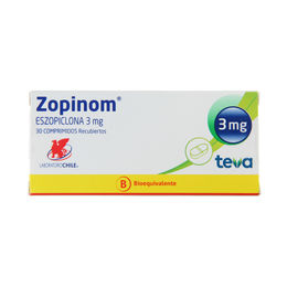 Zopinom Eszopiclona 3mg 30 Comprimidos Recubiertos