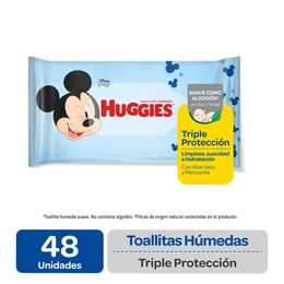 Toallitas Húmedas Huggies Triple Protección 48 Unidades