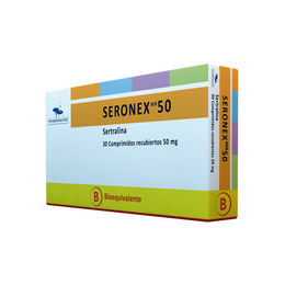 Product image of Seronex (B) Sertralina 50mg 30 Comprimidos Recubiertos