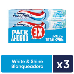 Product image of Aquafresh White & Shine 75g 3 Unidades