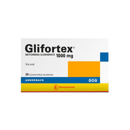 Product image of Glifortex XR (B) Metformina 1000mg 30 Comprimidos Prolongados