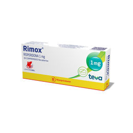 Product image of Rimox (B) Risperidona 1mg 30 Comprimidos Recubiertos