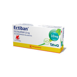 Product image of Ectiban (B) Escitalopram 10mg 30 Comprimidos Recubiertos