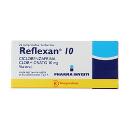 Reflexan (B) Ciclobenzaprina 10mg 20 Comprimidos Recubiertos