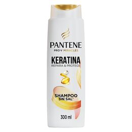 Shampoo Sin Sal Pantene Keratina con Pro Vitamina B5 300ml