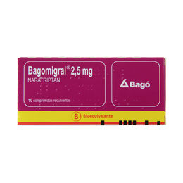 Product image of Bagomigral (B) Naratriptan 2.5mg 10 Comprimidos Recubiertos