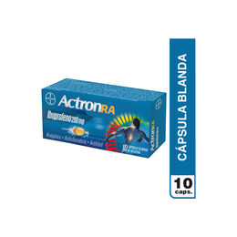 Actron Ibuprofeno 200mg 10 Cápsulas - Actronra