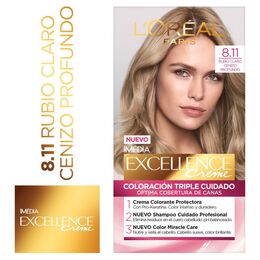 Product image of Tintura Excellence Creme 8.11 Rubio Claro Ceniza Profundo - L'oréal