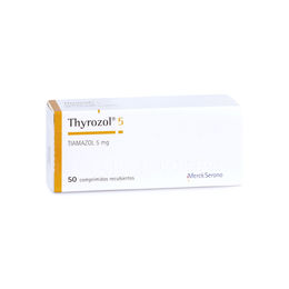 Thyrozol Tiamazol 5mg 50 Comprimidos Recubiertos