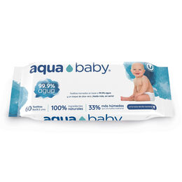 Aqua Baby Toallitas Húmedas para Bebés 60 Unidades