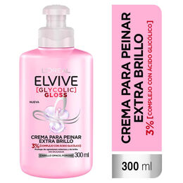 Crema para Peinar Elvive Glycolic Gloss 300ml - L'oréal