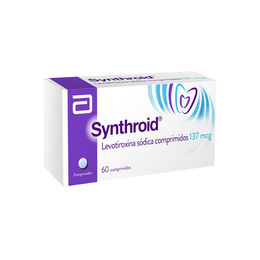 Synthroid (R) Levotiroxina Sódica 137mcg 60 Comprimidos