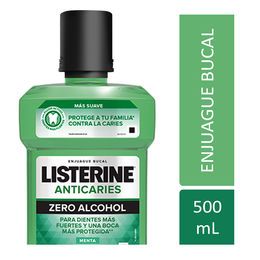 Enjuague Bucal LISTERINE® Anticaries Zero Alcohol 500ml