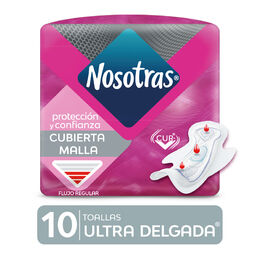 Nosotras Toallas Higiénicas Ultra Delgada 10 Unidades