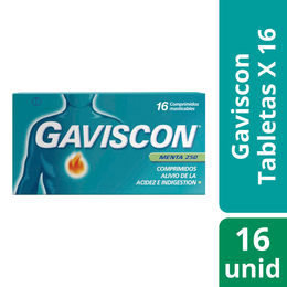 Gaviscon 16 Comprimidos Masticables - Reckitt benckiser farma