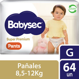 Babysec Super Premium Pants G 64 Unidades