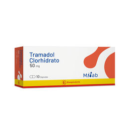 Product image of Tramadol (B) 50mg 10 Cápsulas - Tramadol clorhidrato