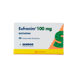 Eufrenim (B) Quetiapina 100mg 30 Comprimidos Recubiertos