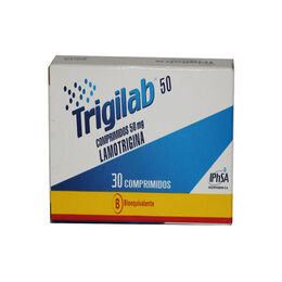 Trigilab (B) Lamotrigina 50mg 30 Comprimidos