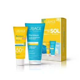 Pack Bariésun Crema con color dorado SPF50+ 50ml + Aftersun 150ml - Uriage