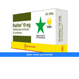 Rubifen (B) Metilfenidato 10mg 30 Comprimidos