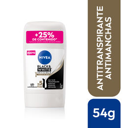 Product image of NIVEA Antitranspirante Black & White Invisible Toque De Seda en Barra 54g