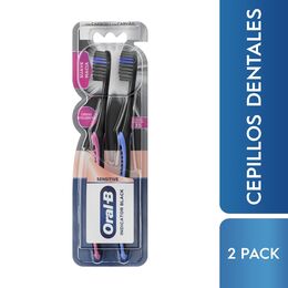 Cepillo de Dientes Suave Oral-B Indicator Black Charcoal 2 Unidades