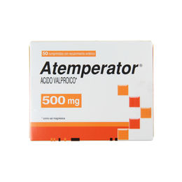 Atemperator Ácido Valproico 500mg 50 Comprimidos Recubiertos