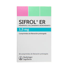 Sifrol ER (R) Pramipexol 1.5mg 30 Comprimidos Prolongados