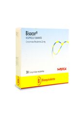 Product image of Bisocor (B) Bisoprolol 2.5mg 30 Comprimidos Recubiertos