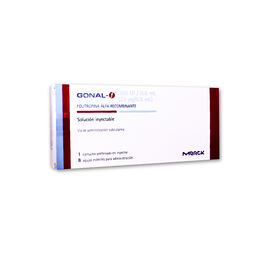 Gonal-F Folitropina Alfa 300mcg Inyectable 1 Frasco-Ampolla - Gonal f