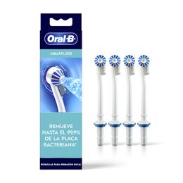 Boquillas Aquafloss Para Irrigador Bucal WaterFlosser Oral-B 4 Unidades