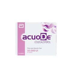 Product image of Acuode Colecalciferol 50.000UI Polvo Oral 2 Sobres