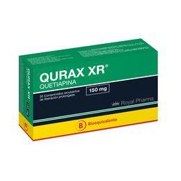 Product image of Qurax XR (B) Quetiapina 150mg 30 Comprimidos Prolongados