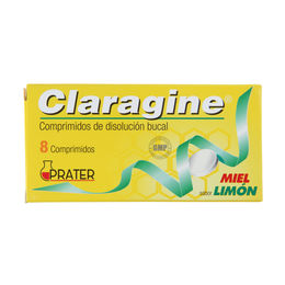 Claragine Miel/Limón 8 Comprimidos