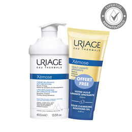 Pack Xemose Crema Relipidizante 400ml + Xemose Aceite Limpiador 200ml - Uriage