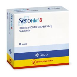 Setofilm (B) Ondansetrón 8mg Láminas Bucodispersables 10 Sobres