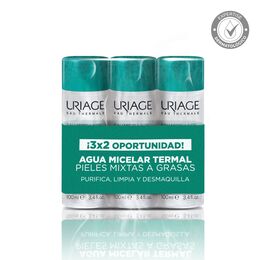 Promo Agua Micelar Piel Mixta a Grasa 100ml 3 Unidades - Uriage