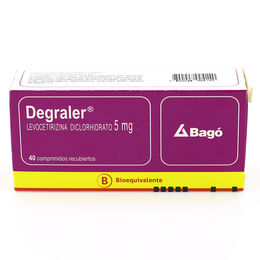 Degraler (B) Levocetirizina 5mg 40 Comprimidos Recubiertos