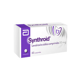 Synthroid (R) Levotiroxina Sódica 50mcg 60 Comprimidos