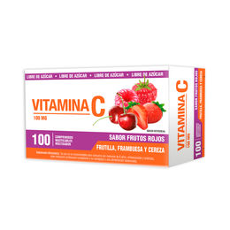 VitaminLife Vitamina C 100mg Frutos Rojos 100 Comprimidos Masticables